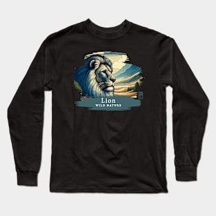 Lion - WILD NATURE - LION -3 Long Sleeve T-Shirt